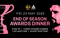 Date announced for the 24/25 End of Season Awards Dinner